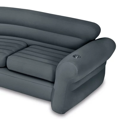 Intex Inflatable Couch Sectional, Gray & Intex Inflatable Couch Sectional, Beige 2 Intex Inflatable Couch Sectional, Gray & Intex Inflatable Couch Sectional, Beige - Image 2