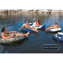 Intex River Run II Inflatable Tube(2) + River Run Connect Lounge Inflatable Tube -Intex GUEST ed7c6172 ebf2 40f1 81dc 61e6b6d7f7e3