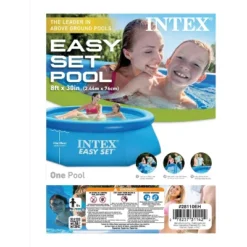 Intex 28110EH Easy Set 8 Foot X 30 Inch Round Inflatable Outdoor Backyard Above Ground Swimming Pool, 639 Gallons Of Water, (Pool Only - No Pump)) -Intex GUEST ef279f9a 7252 46f5 a453 7ecb24b0b852