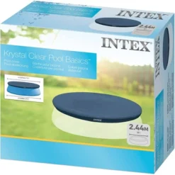 Intex 8 Foot Round Protective Cover For Above Ground Outdoor Swimming Pools With 7 Inch Floating Chlorine Dispenser, (Pool Not Included) -Intex GUEST efc095ca 2413 48c0 a809 cf6058167a50