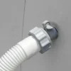 Intex 29061E Type B Intex Pool Filter Clamp On Fittings Adapter Converter Pool Accessory Pair For Large Filter Systems, Gray