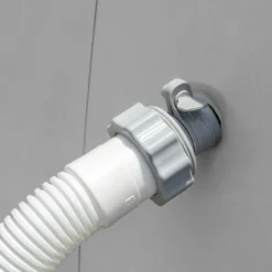 Intex 29061E Type B Intex Pool Filter Clamp On Fittings Adapter Converter Pool Accessory Pair For Large Filter Systems, Gray