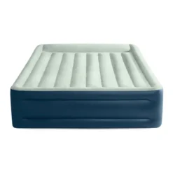 Intex Elevated 18" Pillow Rest Queen Air Mattress With Internal Pump - Off-White/Blue
