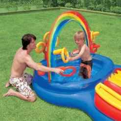 Intex 9.75ft X 6.33ft X 53in Inflatable Rainbow Play Pool And Ocean Play Pool -Intex GUEST fa62b90d bf4a 45f5 89b5 b7bac733396f