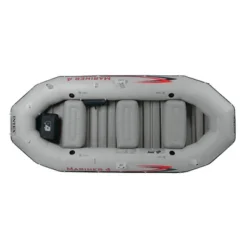 Intex Mariner 4, 4-Person Inflatable Boat Set With Aluminum Oars And High Output Air Pump For Fishing And Boating In Rivers And Lakes